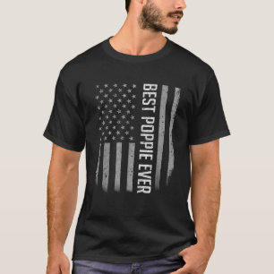 Beste Poppie-Flag Geschenke für den Vater T-Shirt