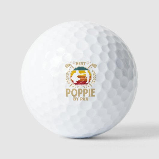 Beste POPPIE nach Par Golfball (Vorderseite)
