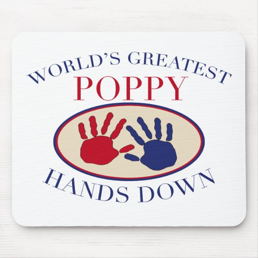 Beste Poppy Hände weg Mousepad (Vorne)