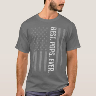 Beste Pops Ever US-amerikanische Flagge Geschenke T-Shirt