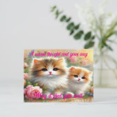Beste Postkarte für Katzen Liebhaber (Stehend Vorderseite)