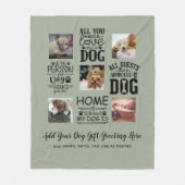 BESTE PREISE! DOG Owner Quotes FOTO COLLAGE Gesche Fleecedecke (Vorderseite)
