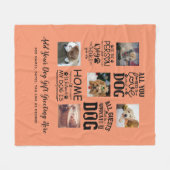 BESTE PREISE! DOG Owner Quotes FOTO COLLAGE Gesche Fleecedecke (Vorderseite (Horizontal))