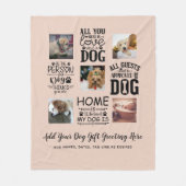 BESTE PREISE! DOG Owner Quotes FOTO COLLAGE Gesche Fleecedecke (Vorderseite)