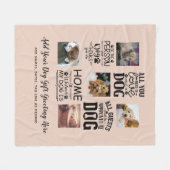 BESTE PREISE! DOG Owner Quotes FOTO COLLAGE Gesche Fleecedecke (Vorderseite (Horizontal))