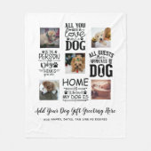 BESTE PREISE! DOG Owner Quotes FOTO COLLAGE Gesche Fleecedecke (Vorderseite)