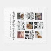 BESTE PREISE! DOG Owner Quotes FOTO COLLAGE Gesche Fleecedecke (Vorderseite (Horizontal))