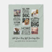 BESTE PREISE! DOG Owner Quotes FOTO COLLAGE Gesche Fleecedecke (Vorderseite)