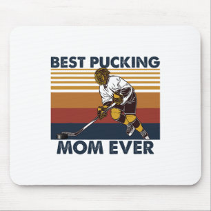 Beste puckende Mutter überhaupt Lustiger Hockey-Mu Mousepad
