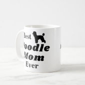 Beste Pudel-Mama-überhaupt Kaffee-Tasse Kaffeetasse (Vorderseite Links)