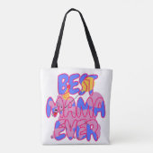Beste Pudel-Mutter ever Tasche (Rückseite)