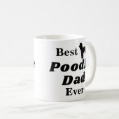 Beste Pudel-Vater-überhaupt Kaffee-Tasse Kaffeetasse (VorderseiteRechts)