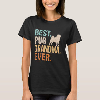 Beste Pug-Oma Aller Zeiten Hundeliebhaberin Oma Lu T-Shirt