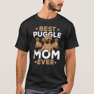 Beste Puggle-Mama Hund Haustierbesitzer Muttertag T-Shirt