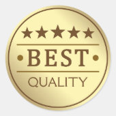 Beste Qualität Runder Aufkleber (Vorderseite)