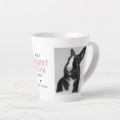 Beste Rabbit-Mama je Fotomaterial mit rosa Text Milchtasse (Rechte Ecke)