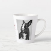 Beste Rabbit-Mama je Fotomaterial mit rosa Text Milchtasse (Rechts)