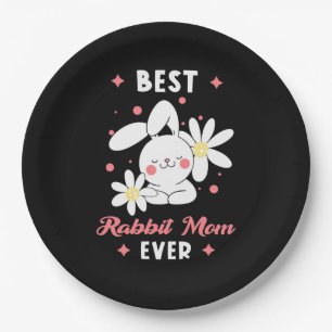Beste Rabbit-Mama je Pappteller