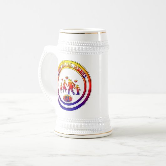 Beste Rainbow-Mama Bierglas (Vorderseite Links)