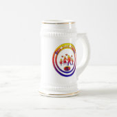 Beste Rainbow-Mama Bierglas (VorderseiteRechts)