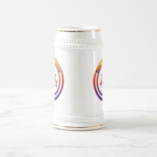 Beste Rainbow-Mama Bierglas (Mittel)