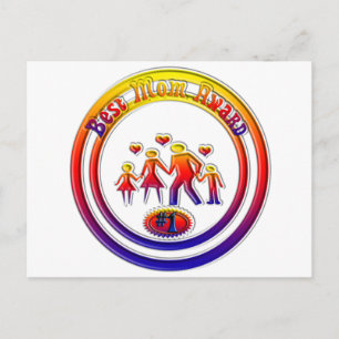 Beste Rainbow-Mama Postkarte