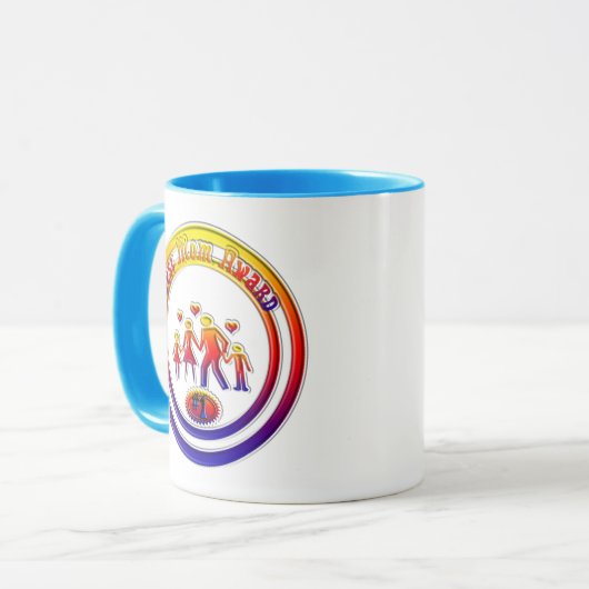 Beste Rainbow-Mama Tasse (Vorderseite Links)