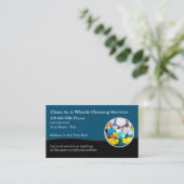 Beste Reinigungsservice Business Cards Neu Visitenkarte (Stehend Vorderseite)