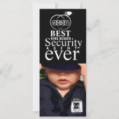 Beste Ring Bearer je Foto-Karte Save The Date (Rückseite)