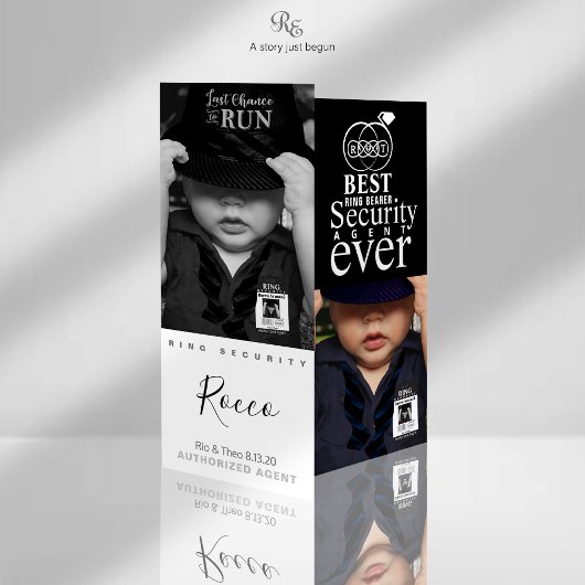 Beste Ring Bearer je Foto-Karte Save The Date