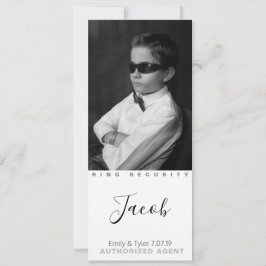 Beste Ring Bearer jemals Foto Cards Save The Date