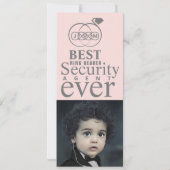 Beste Ring Bearer jemals Foto Cards Save The Date (Rückseite)