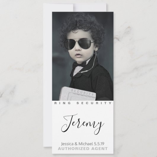 Beste Ring Bearer jemals Foto Cards Save The Date (Vorderseite)