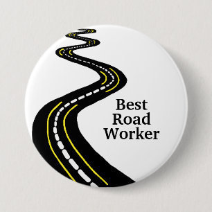 Beste Road Worker-Schaltfläche Button
