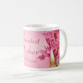 Beste Rosa-Orchideen-Tasse Kaffeetasse (VorderseiteRechts)