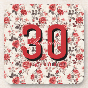 Beste Rosenblume Tochter-S Geburtstag Getränkeuntersetzer