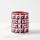 Beste Rot-Weiß-Mama mit Sternen Tasse (Zentrum)