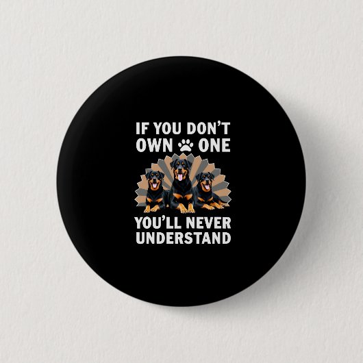 Beste Rottweiler Kunst für Männer Frauen Kinder Ro Button (Vorderseite)
