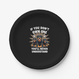 Beste Rottweiler Kunst Für Männer Frauen Kinder Ro Pappteller