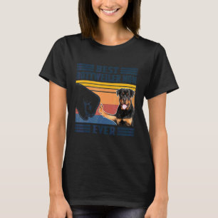 Beste Rottweiler-Mama je Hunde Mama Mütter T-Shirt