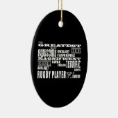 Beste Rugby-Spieler-bestster Rugby-Spieler Keramikornament (Rechts)