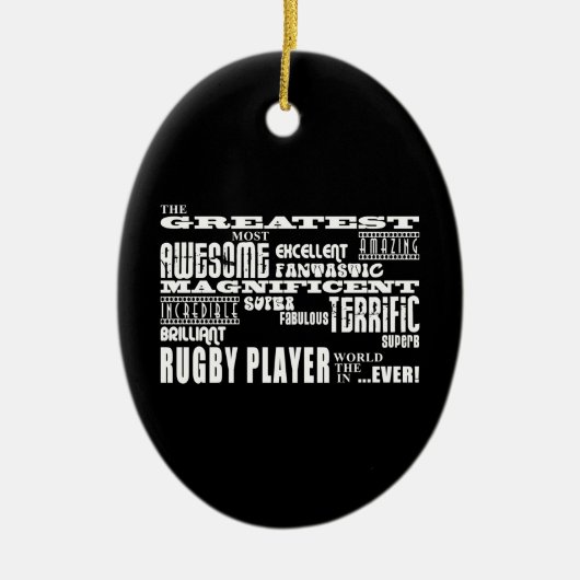 Beste Rugby-Spieler-bestster Rugby-Spieler Keramikornament (Vorne)