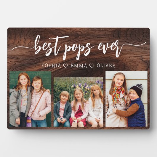 Beste rustikale Pop Großoper FotoCollage Fotoplatte (Vorderseite)