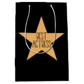 "Beste Schauspielerin" Mittlere Geschenktüte (Vorderseite)