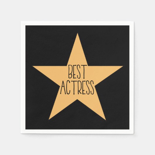 Beste Schauspielerin Serviette (Vorderseite)