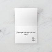 beste schicke Aquarellmohnblume glückliches eid Karte (Innenseite)