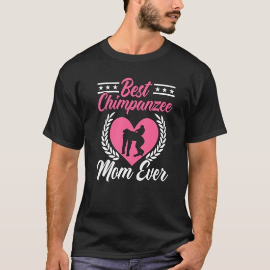 Beste Schimpanse-Mama je Chimp Affe T-Shirt (Vorderseite)