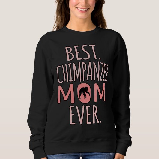 Beste Schimpansen-Mama je Sweatshirt (Vorderseite)