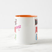 Beste (schlechteste) Mama überhaupt Zweifarbige Tasse (Mittel)