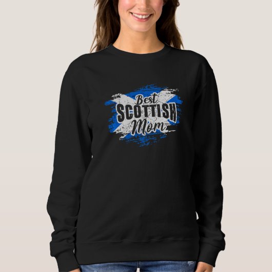 Beste schottische Mutter Schottland Mutter Familie Sweatshirt (Vorderseite)